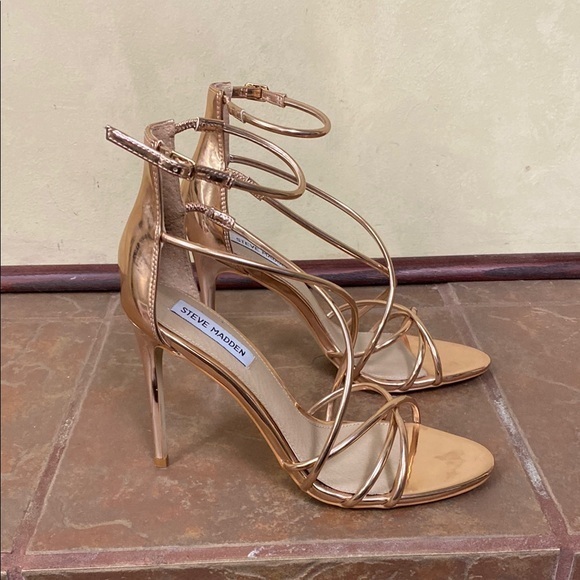 Steve Madden ‘Satire’ rose gold/copper heels size 9 - Picture 1 of 7